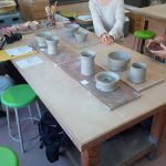 ハーベストの丘で陶芸・電動ろくろ体験。